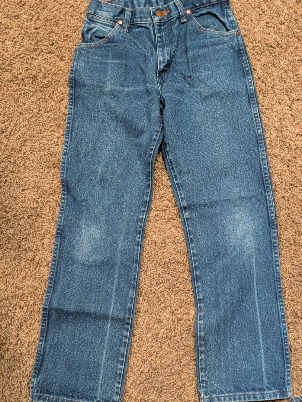 Wrangler Men's Medium Blue Straight Jeans